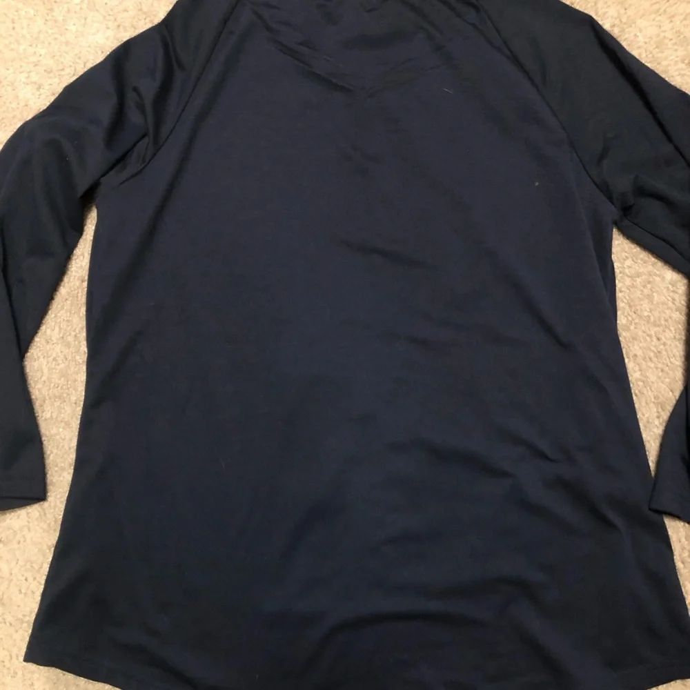 2 WOMENS long sleeve silky light giraffe inspired top by SHEILAY BRAND SIZE XL - Picture 6 of 12